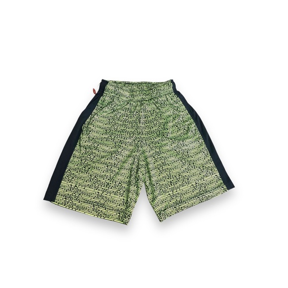 ✨BOYS SIZE 8 NEON BASKETBALL SHORTS  WORH PRINT - Picture 1 of 5